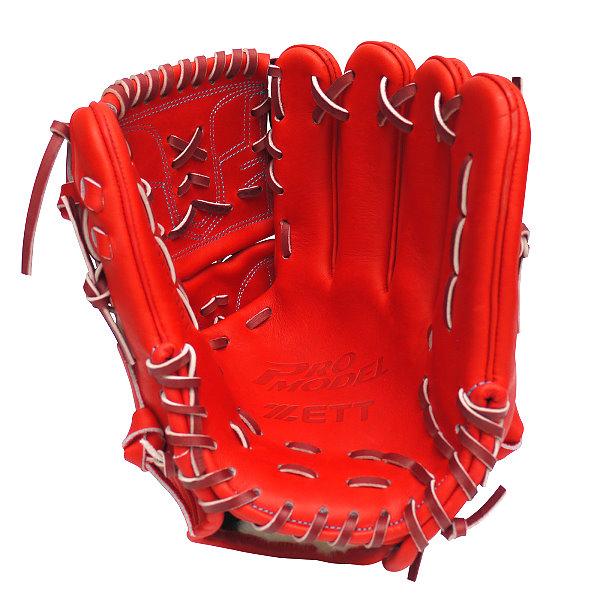 ZETT Pro Model Elite 12 inch Japan Red Pitcher Glove
