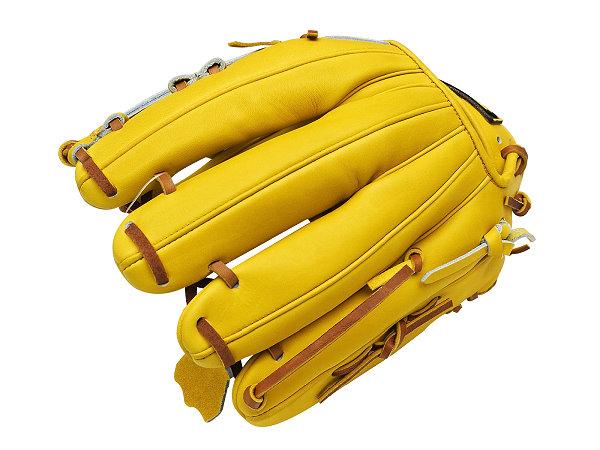 ZETT Pro Japan Steerhide 11.75 inch Yellow Infielder Glove