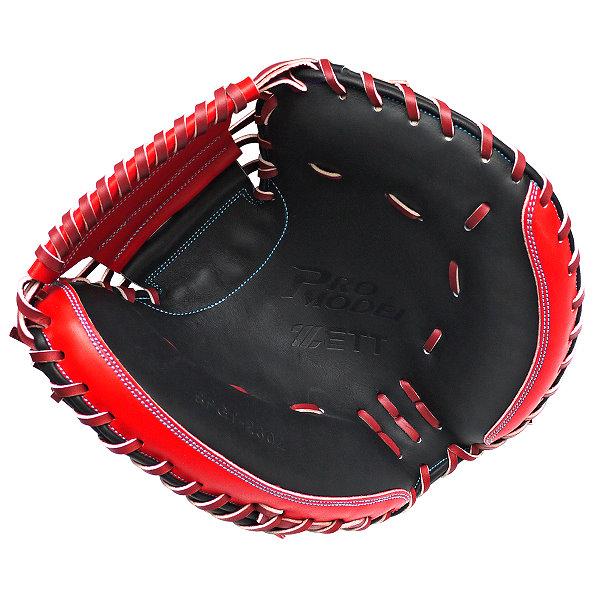 ZETT Pro Model Elite 33 inch Catcher Mitt - Black/Red