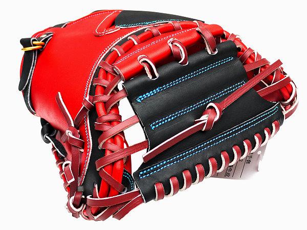 ZETT Pro Model Elite 33 inch Catcher Mitt - Red/Black