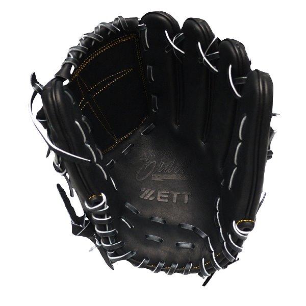 ZETT Pro Japan Steerhide 12 inch Black Pitcher Glove