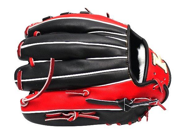 HI-GOLD Japan Steerhide 12 inch Infielder Glove - Black/Red